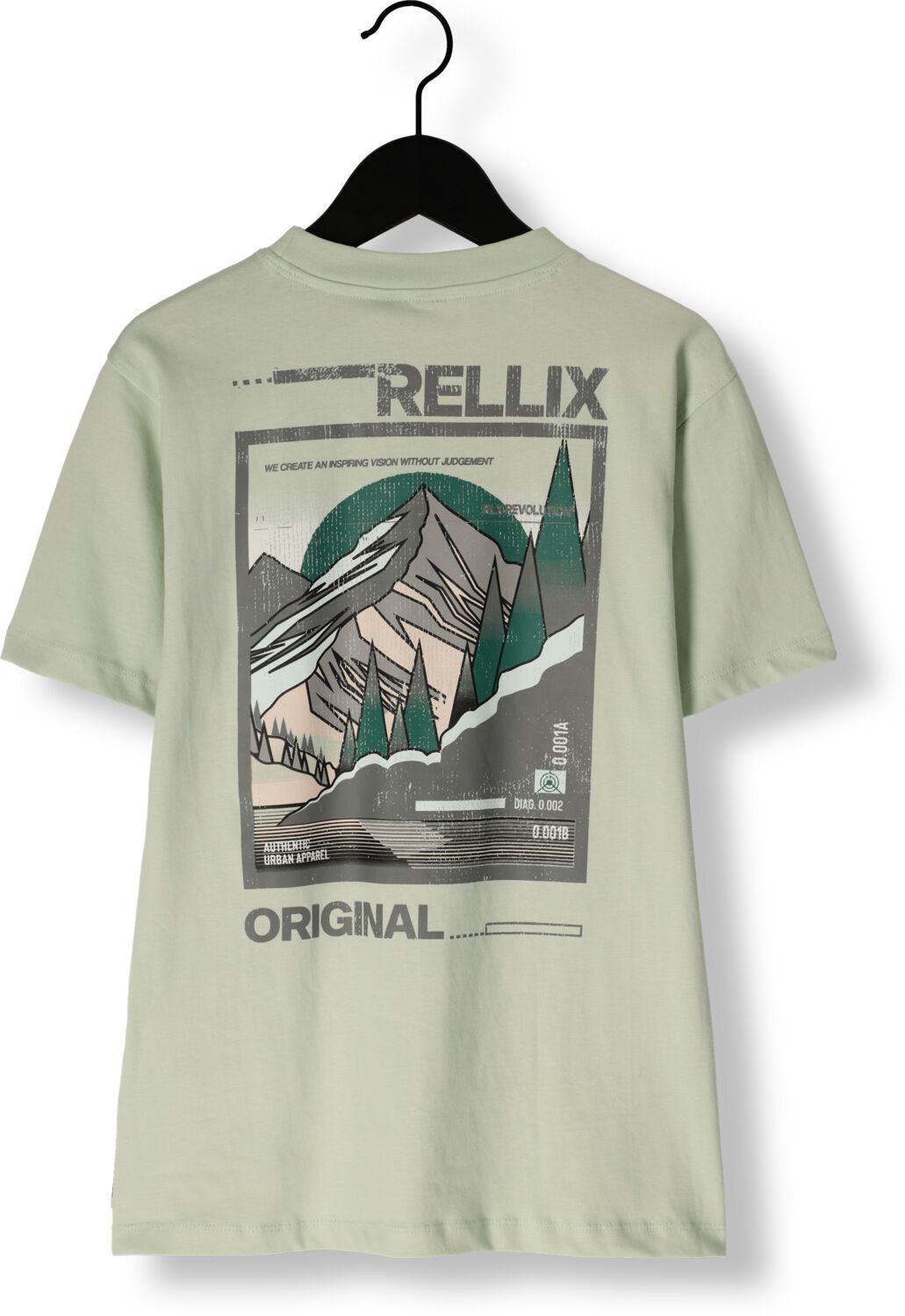 RELLIX Jongens Polo's & T-shirts T-shirt Rlx Backprint Mint