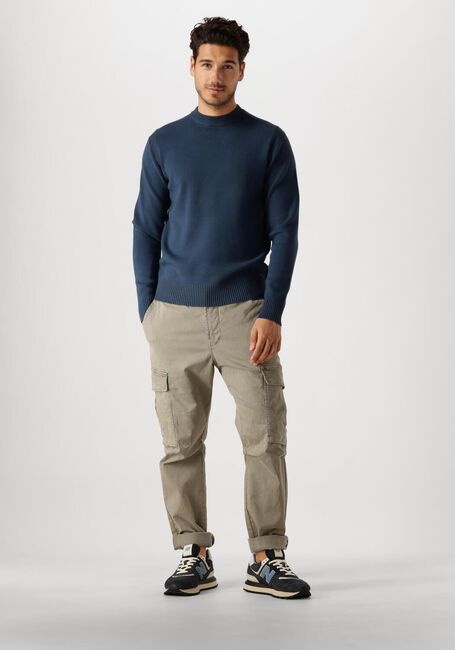 Blauwe DSTREZZED Trui FELL MOCK NECK - large