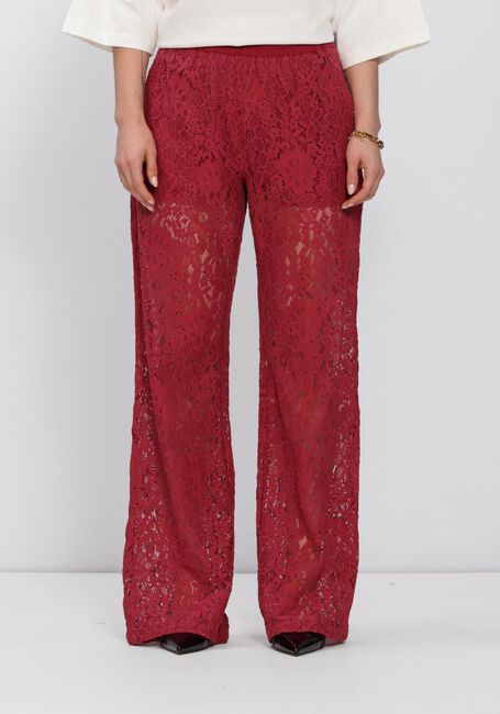 Rode CATWALK JUNKIE Broeken PULL ON LACE TROUSERS - large