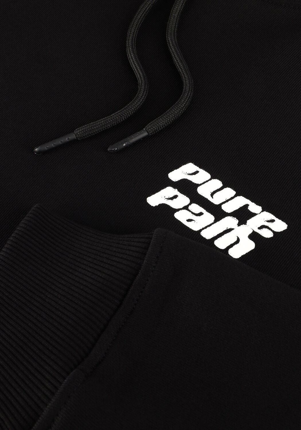 Zwarte PURE PATH Trui REGULAR FIT SWEATERS HOODIE302 - large