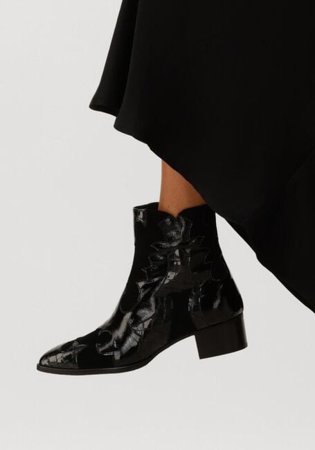 Zwarte PERTINI Enkellaarsjes 32709 Zwarte PERTINI Enkellaarsjes 32709 - large