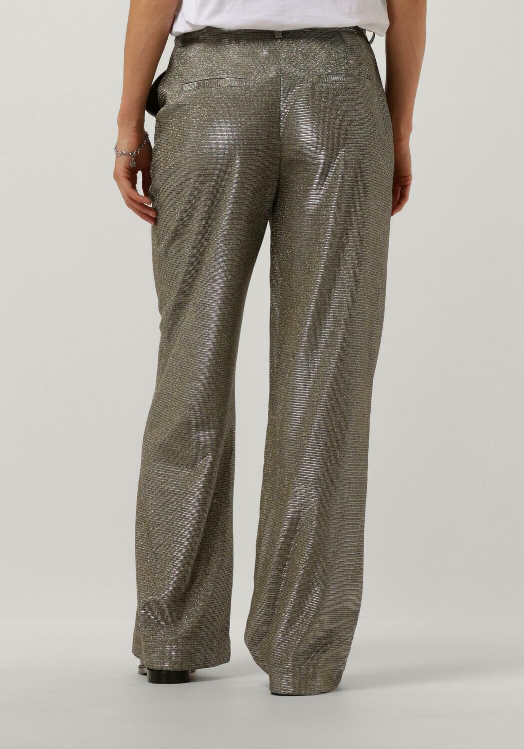 Y.A.S. Dames Broeken Yasstyles Hw Wide Pant Goud