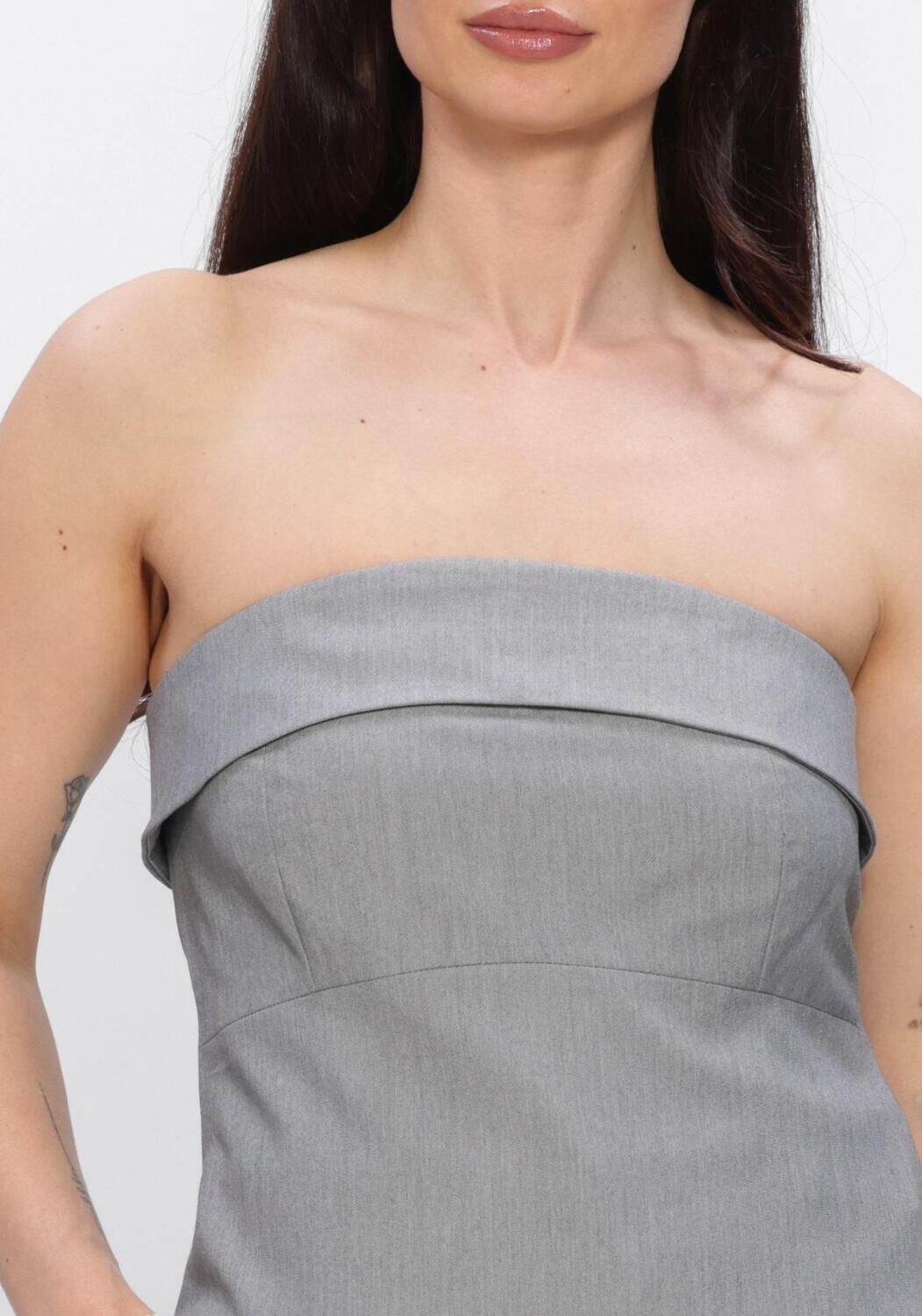 Lichtgrijze MY ESSENTIAL WARDROBE Top MWHANNA CORSAGE - large
