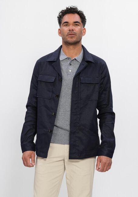 Donkerblauwe PROFUOMO Overshirts OVERSHIRT LL GD - large