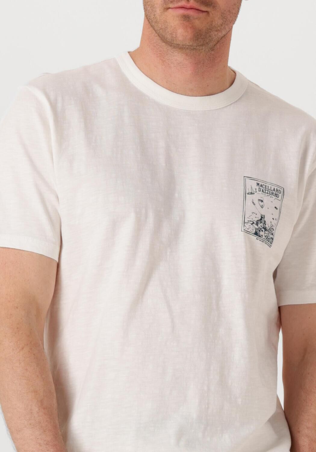 BUTCHER OF BLUE Heren Polo's & T-shirts Fresco Dazzuro Tee Wit