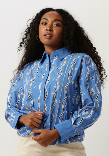 Lichtblauwe SUNCOO Blouses LYDIA - large