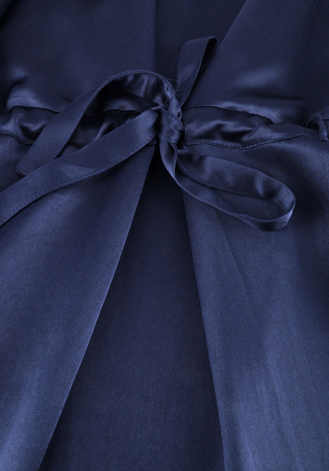 Donkerblauwe SUMMUM Midi jurk DRESS HEAVY SILKY TOUCH - large