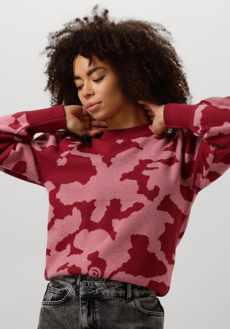 Bruine POM AMSTERDAM Trui CAMO RED - large