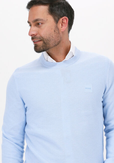 Lichtblauwe BOSS Trui KATOURAL - large