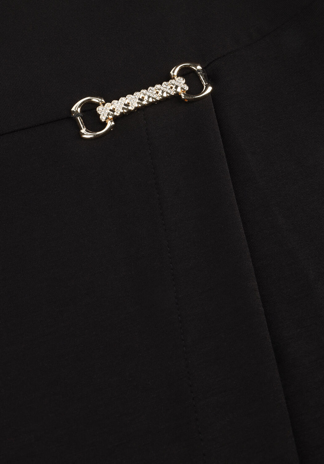 Zwarte ANA ALCAZAR Mini jurk DRESS WRAP SKIRT - large