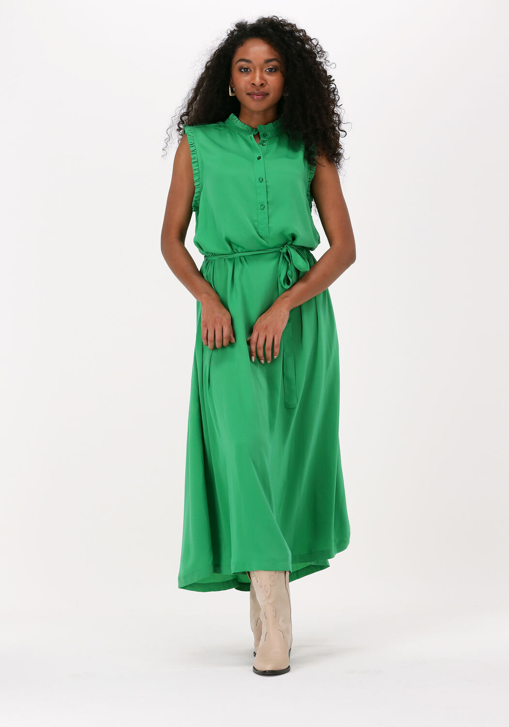 groene est seven maxi jurk est chapelle dress