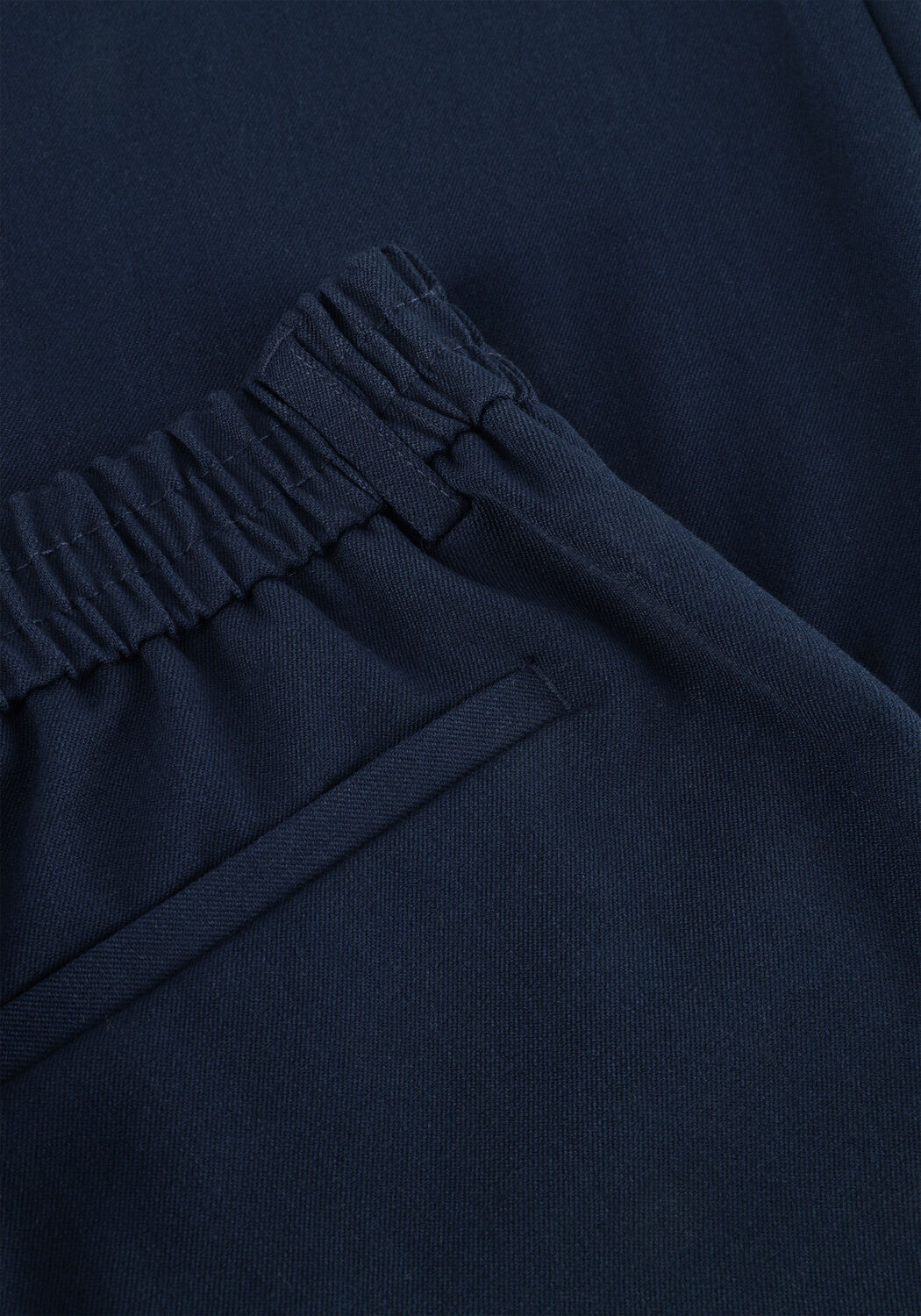 Donkerblauwe OBJECT Wijde broek OBJLISA WIDE PANT - large