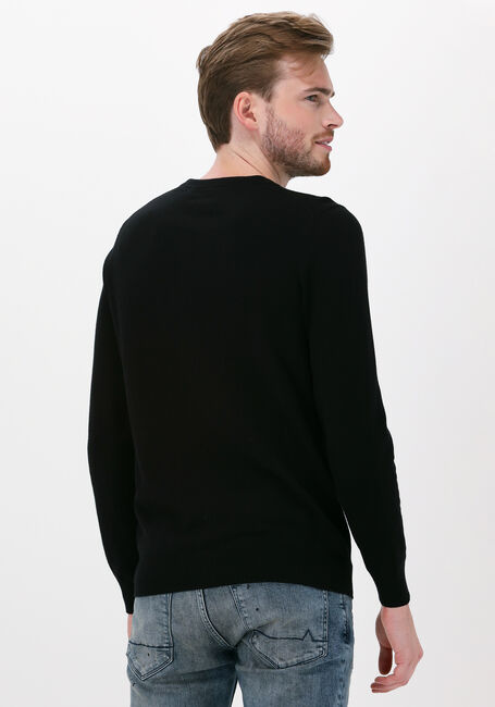 Zwarte LYLE & SCOTT Trui CREW NECK COTTON MERINO JUMPER - large