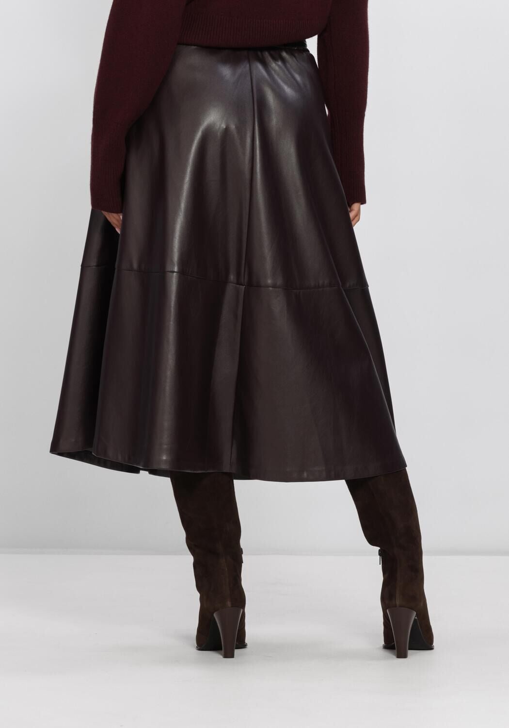 SUNCOO Dames Rokken Fleur Bruin