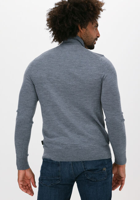 Grijze CALVIN KLEIN Coltrui SUPERIOR WOOL TURTLE NK SWEATE - large
