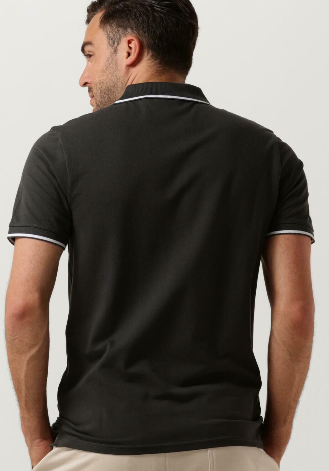 LYLE & SCOTT Heren Polo's & T-shirts Tipped Polo Shirt Donkergrijs