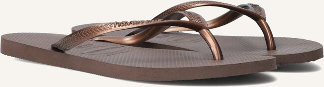 Bruine HAVAIANAS Teenslippers SLIM DAMES Bruine HAVAIANAS Teenslippers SLIM DAMES - large