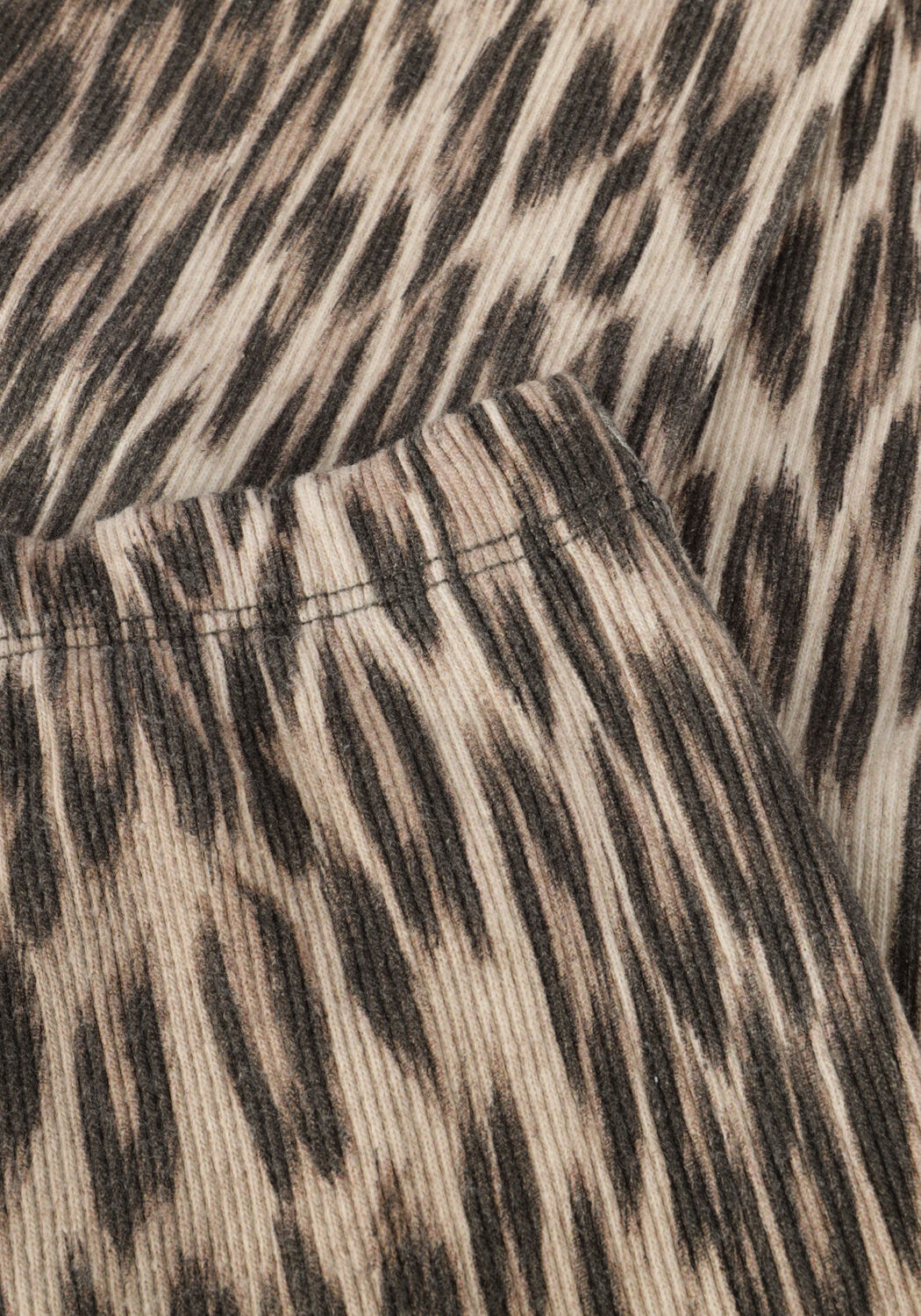 Bruine ALIX MINI Flared broek ANIMAL FLARED PANTS - large