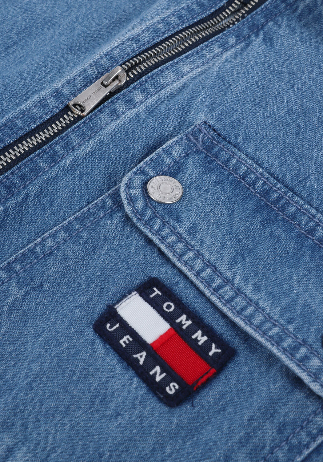 Lichtblauwe TOMMY JEANS Playsuits TJW BADGE DENIM PLAYSUIT - large