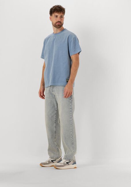 Lichtblauwe ANERKJENDT T-shirt AKVILLADS CORDUROY S/S TEE - large