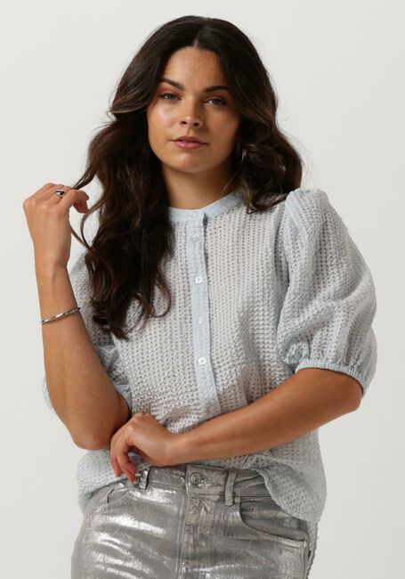Lichtblauwe SECOND FEMALE Blouses TASCHA SHIRT - large