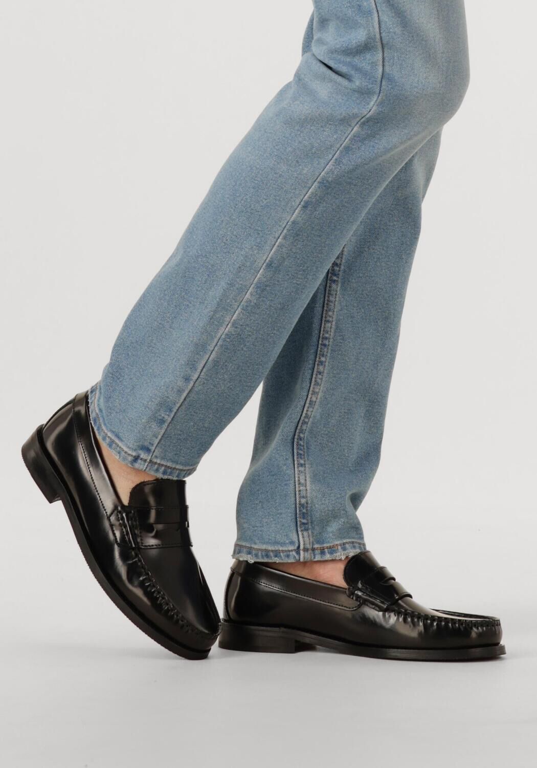 Zwarte LES DEUX Loafers WILLARD LEATHER LOAFER - large