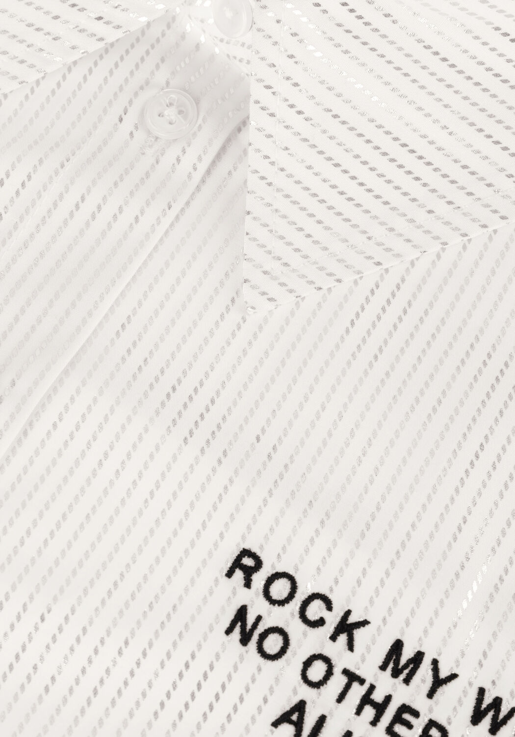 Witte ALIX THE LABEL Blouses LADIES WOVEN PINTSTIPE BLOUSE - large