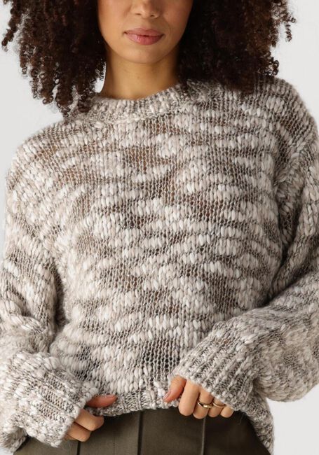 Taupe NUKUS Trui MORENO PULLOVER - large