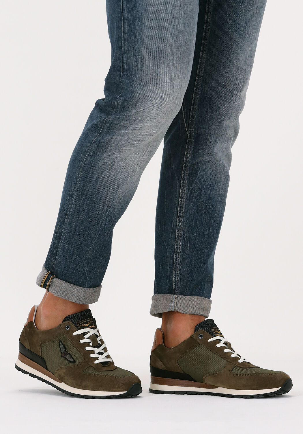 Groene PME LEGEND Lage sneakers LOCKPLATE - large