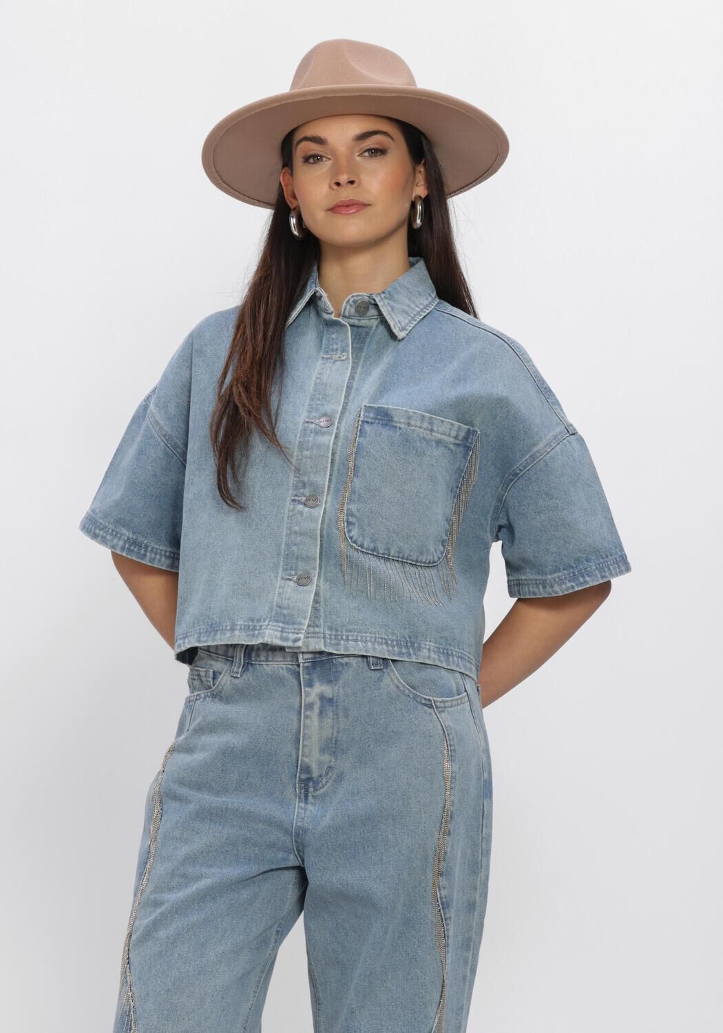 Blauwe REFINED DEPARTMENT Blouses ADELINE - large