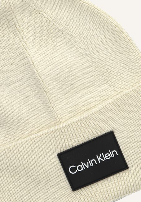 Beige CALVIN KLEIN Muts FINE COTTON RIB BEANIE Beige CALVIN KLEIN Muts FINE COTTON RIB BEANIE - large
