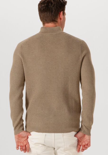 Beige PROFUOMO Trui PULLOVER HALF ZIP - large