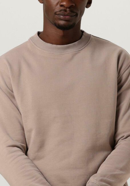 Taupe PUREWHITE Trui CREWNECK WITH BIG BACK PRINT - large