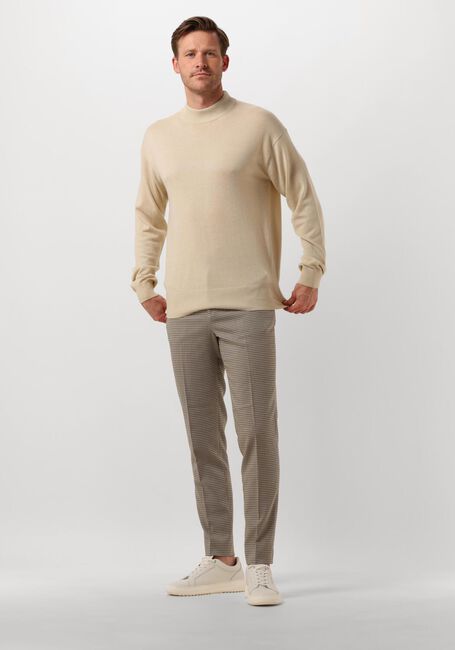 Beige SCOTCH & SODA Sweater DROPPED SHOULDER MOCK NECK - large