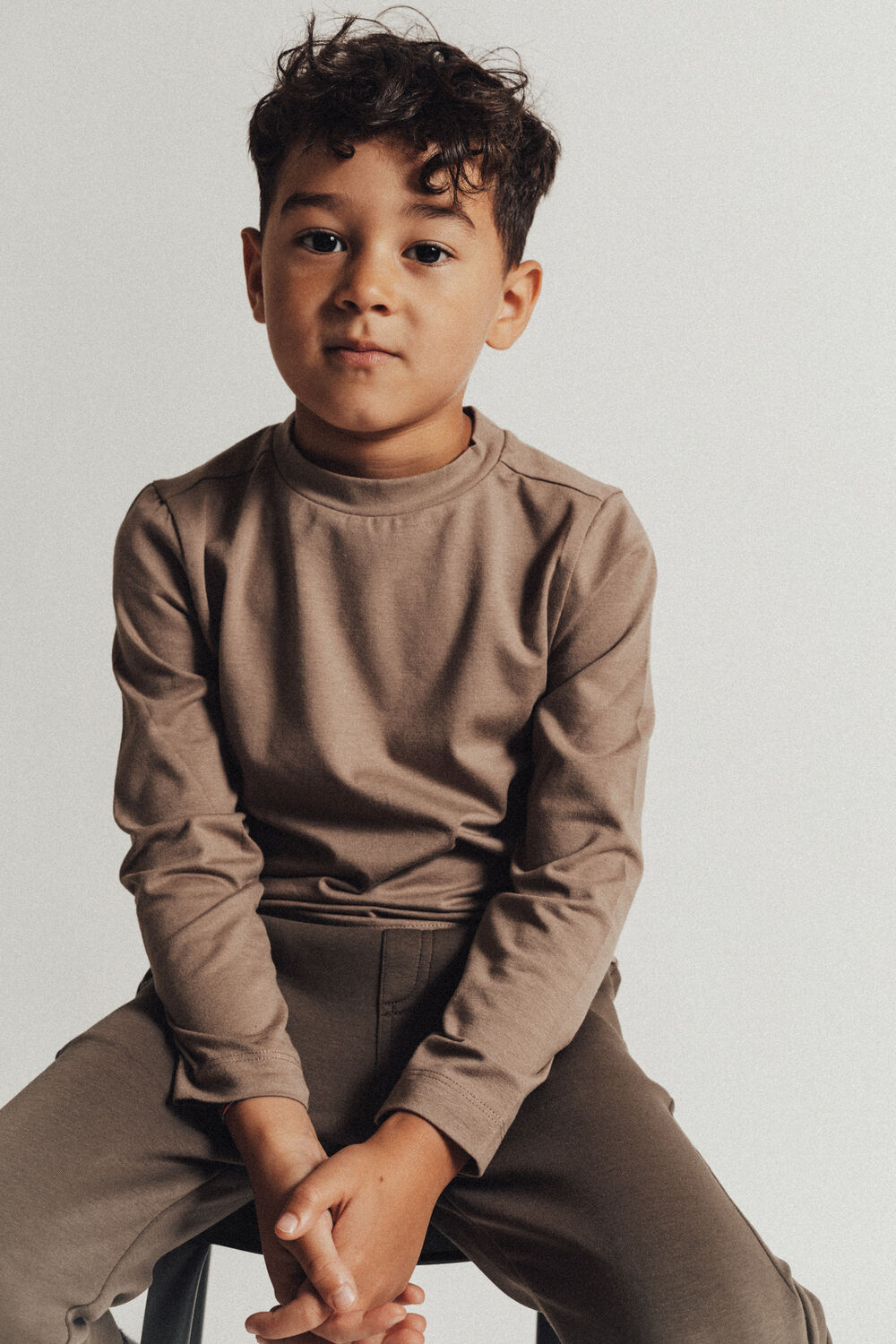 Taupe BAJE STUDIO Trui ASH - large