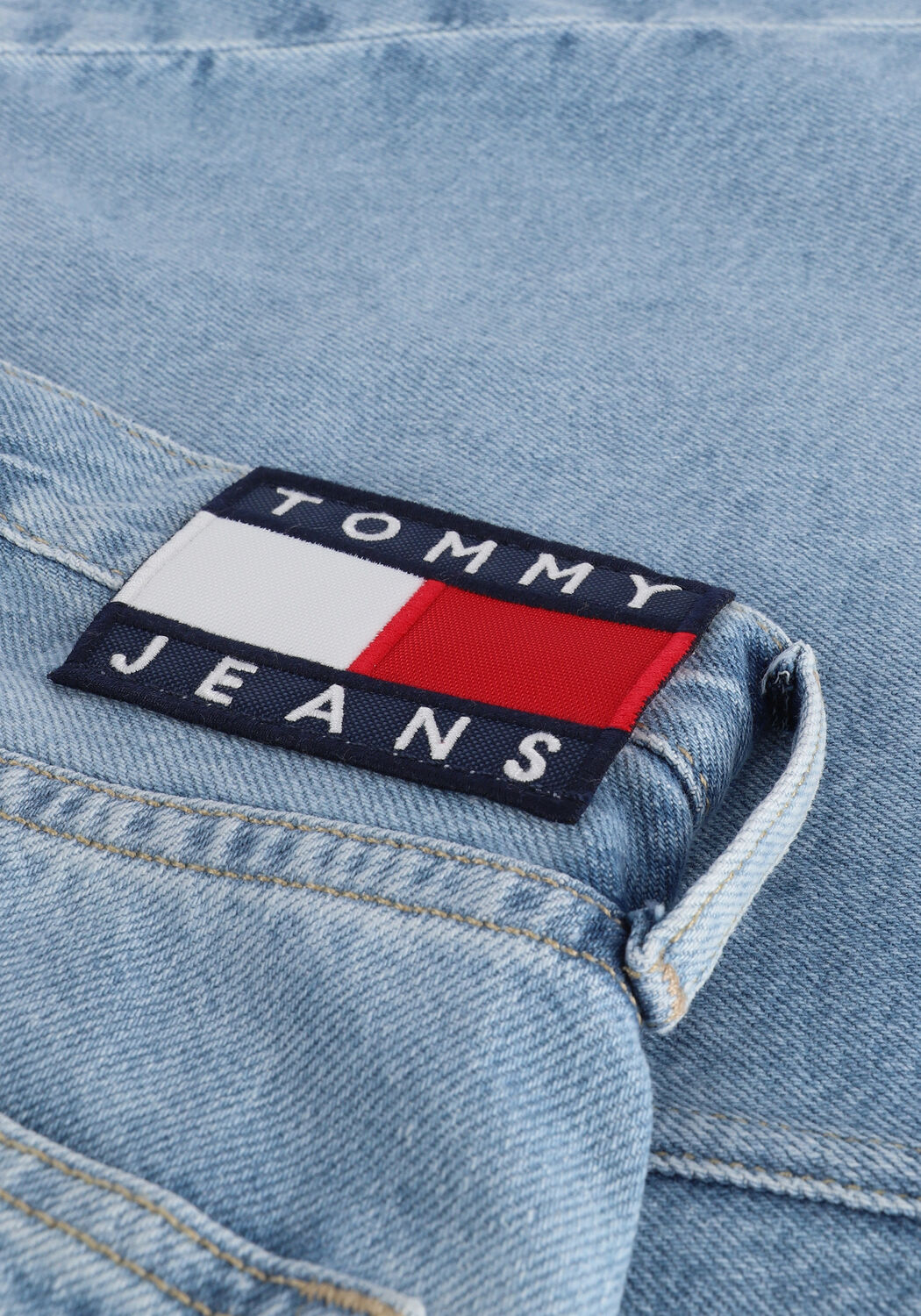 Lichtblauwe TOMMY JEANS Minirok MOM SKIRT - large