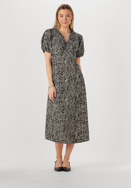 Zwarte NEO NOIR Mini jurk ILLANA ZEBRA DRESS - large
