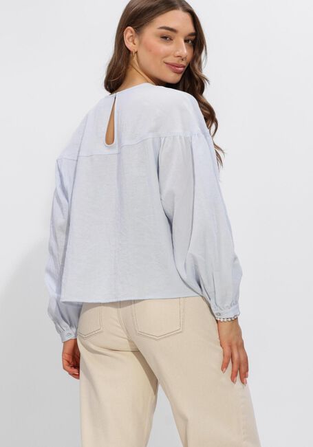 Lichtblauwe ANOTHER LABEL Blouses ALFLORENCE TOP L/S - large
