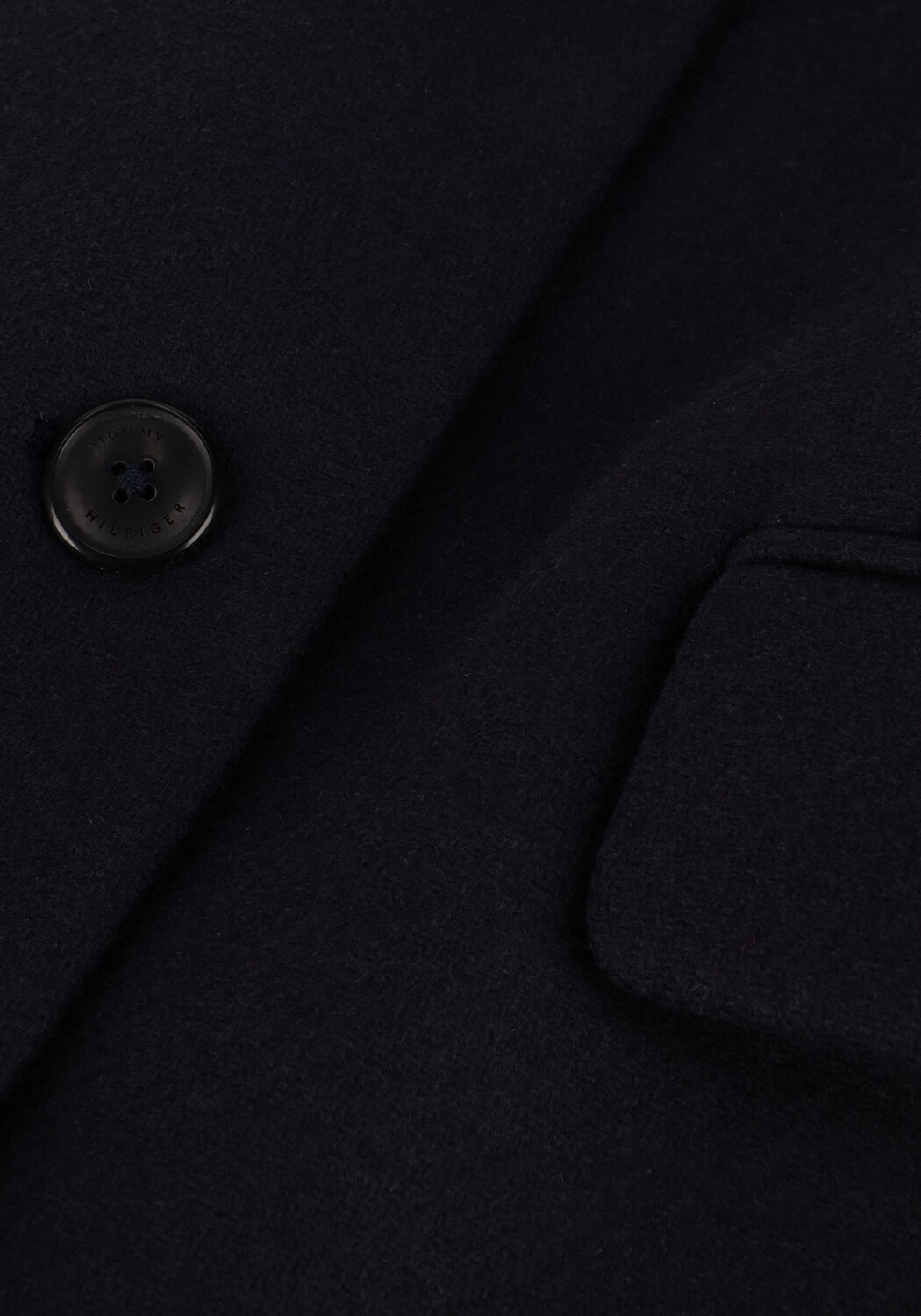 Donkerblauwe TOMMY HILFIGER Mantel WOOL BLEND CLASSIC COAT - large