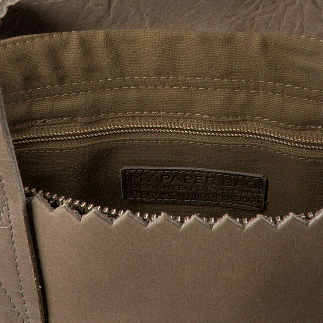 Taupe MYOMY Handtas MY PAPER BAG HANDBAG CROSSBODY Taupe MYOMY Handtas MY PAPER BAG HANDBAG CROSSBODY - large