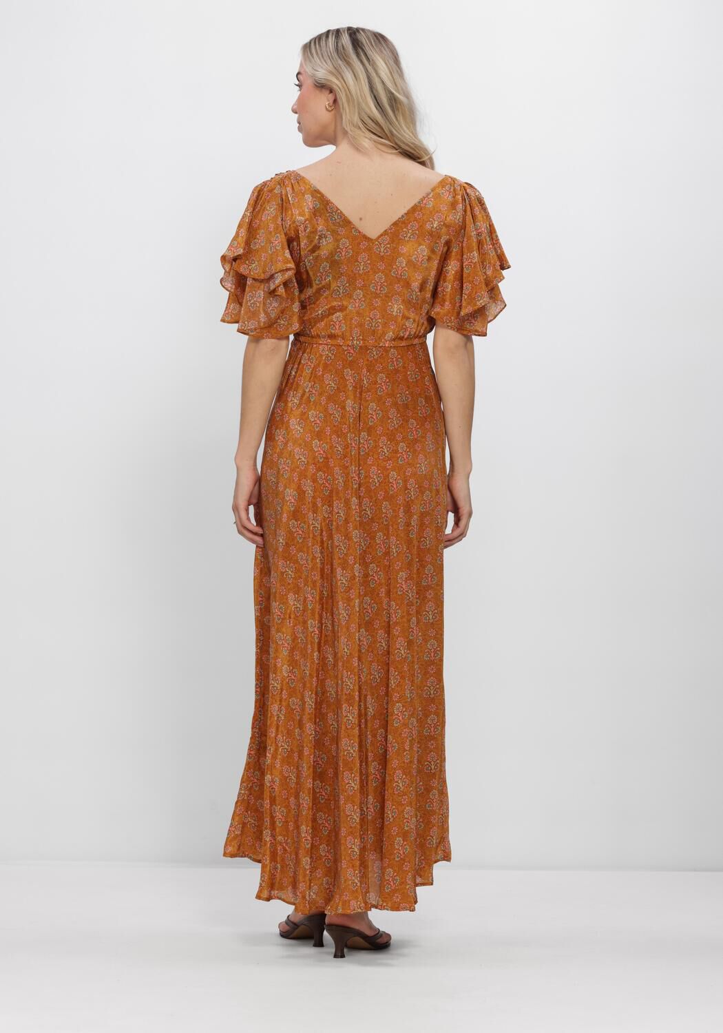 Oranje MES DEMOISELLES Maxi jurk REBECCA - large