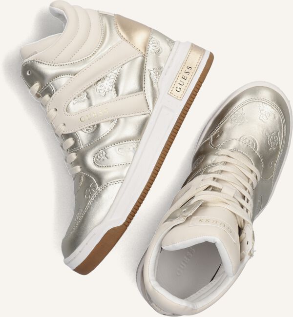 zilveren guess hoge sneaker lisa - Main Image