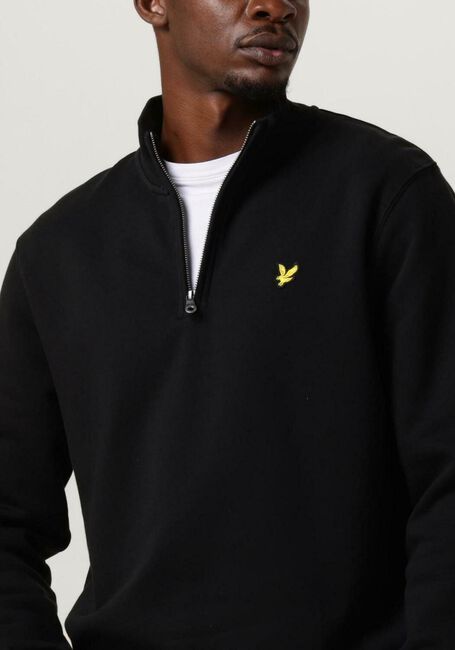 Zwarte LYLE & SCOTT Trui QUARTER ZIP SWEAT - large