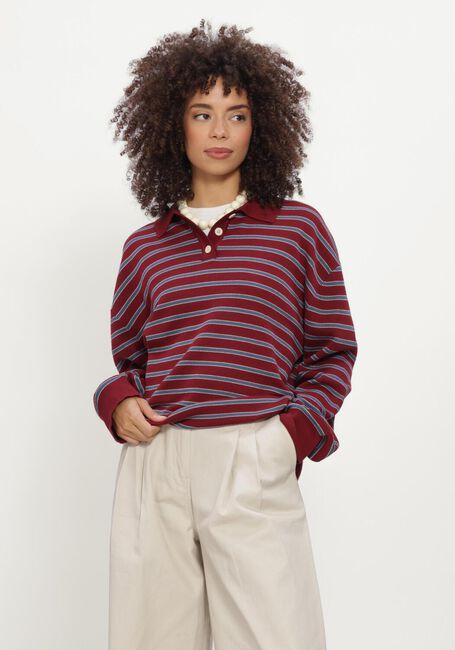 Bordeaux BOII STUDIOS Polo VEGA CHECK SHIRT - large