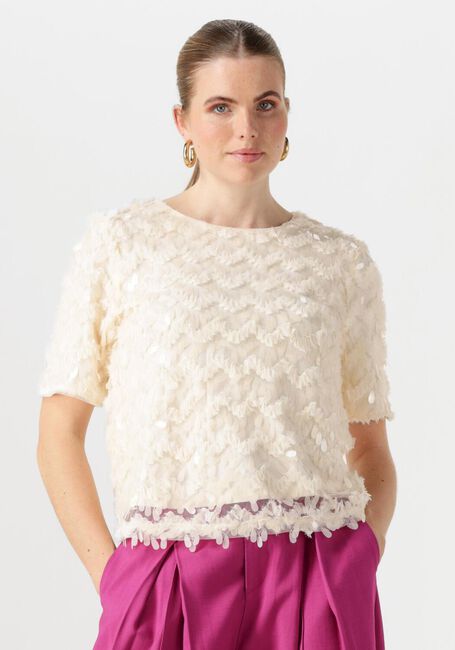 Ecru NUKUS Top ARIA TOP LACE - large