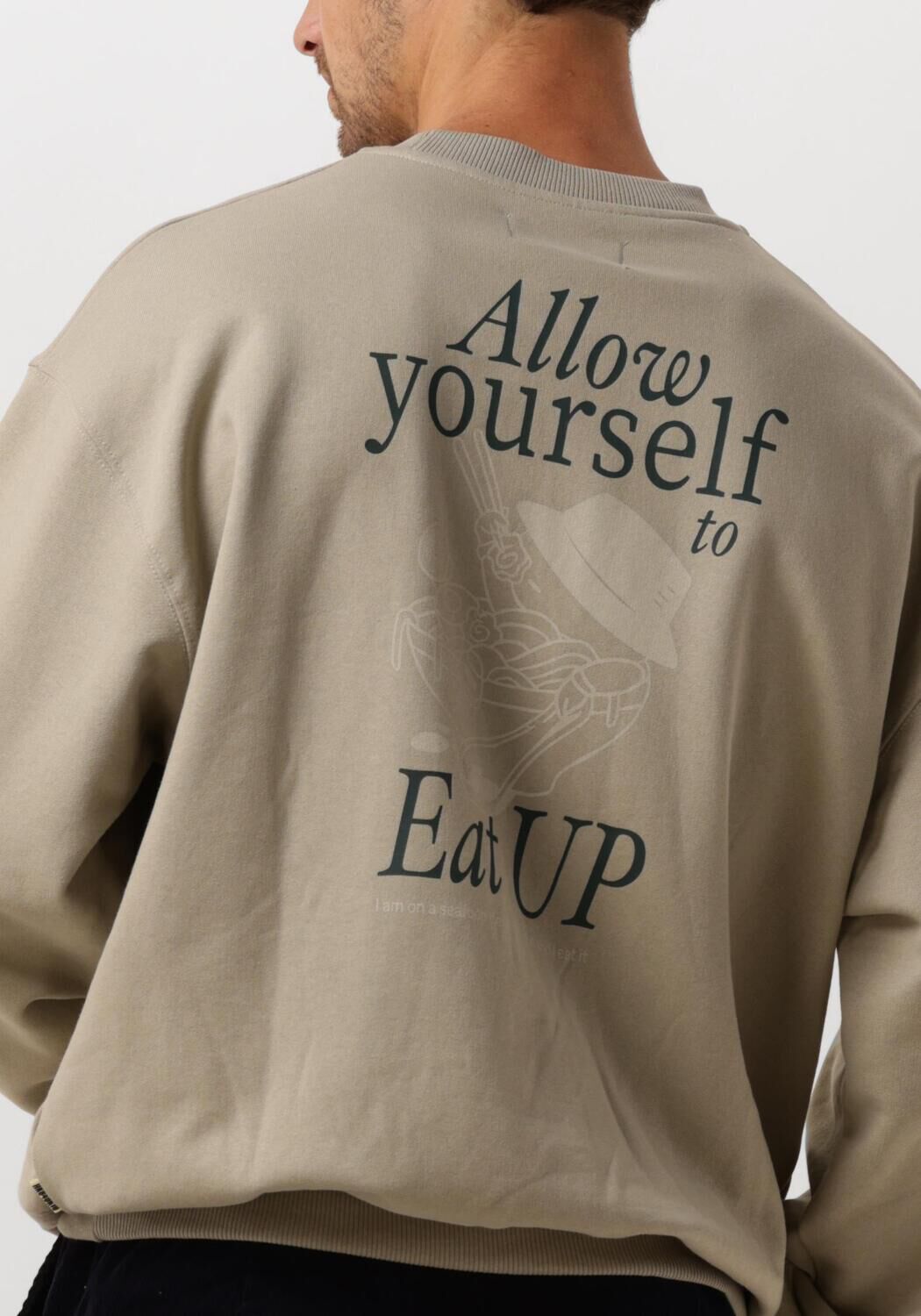 WOODBIRD Heren Truien & Vesten Wbcope Eat Crew Beige