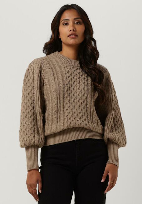 Bruine MSCH COPENHAGEN Trui IVETA PEONY PULLOVER - large