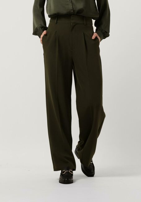 Groene MY ESSENTIAL WARDROBE Pantalon YOLA HIGH PANT - large