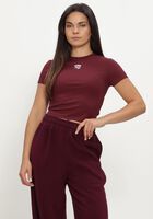 Bordeaux STUDIO AMAYA T-shirt ESSENTIEL TEE - BORDEAUX