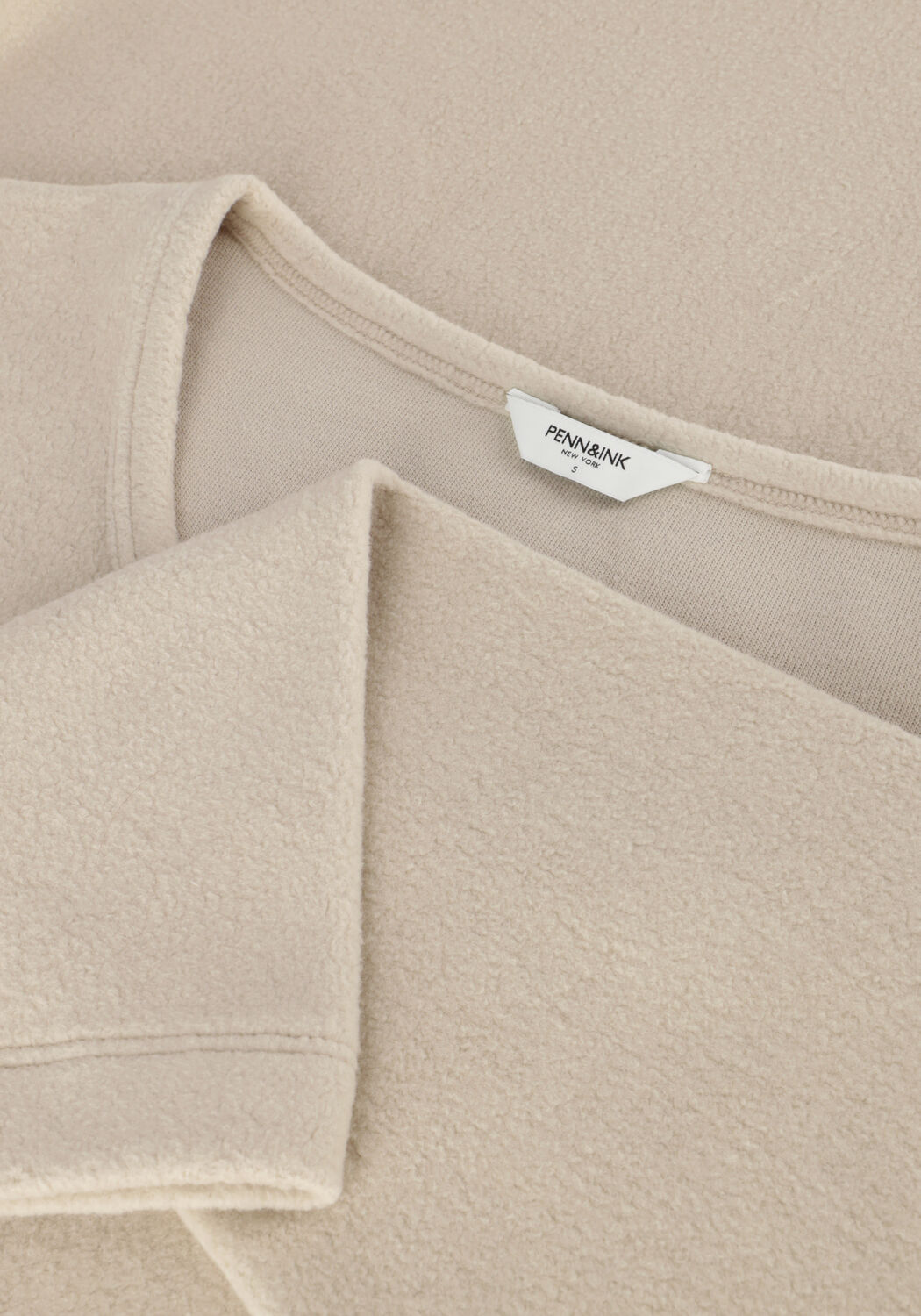 Beige PENN & INK Midi jurk 098 DRESS - large